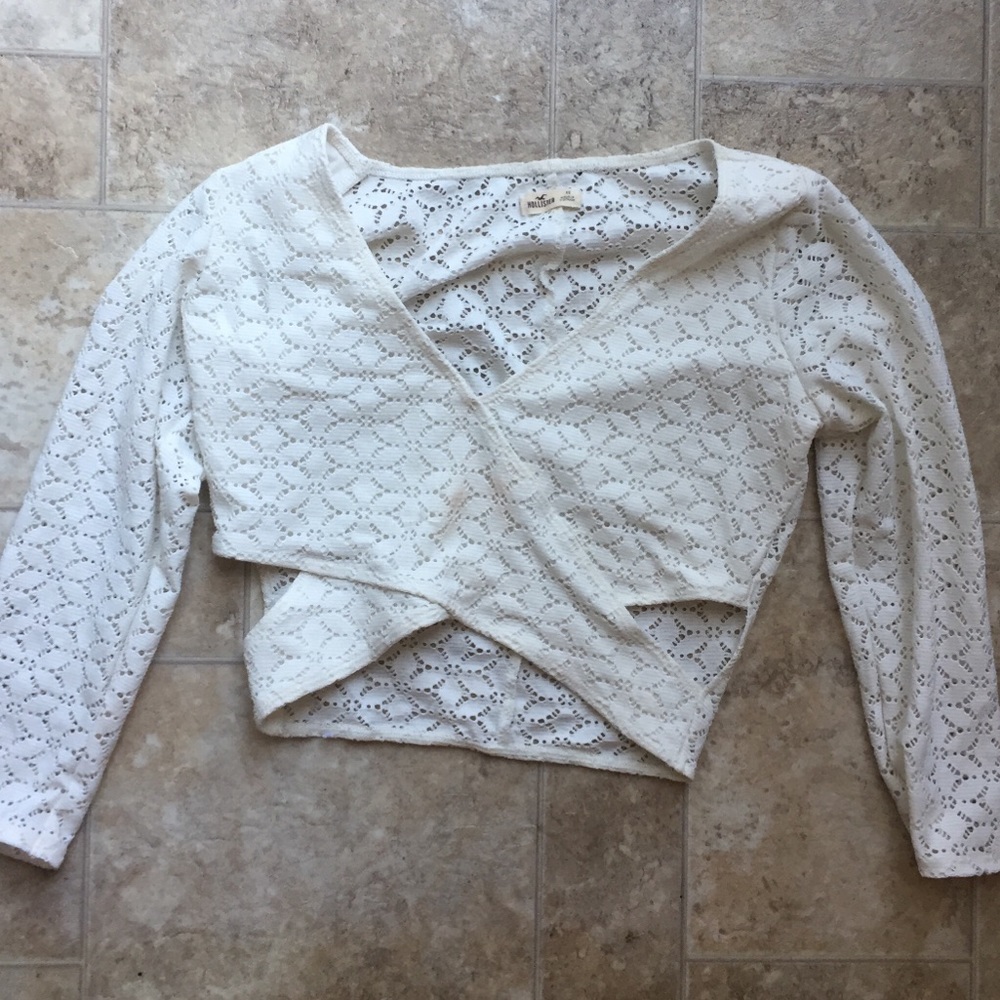 Hollister Stretchy Lacey Crop Top